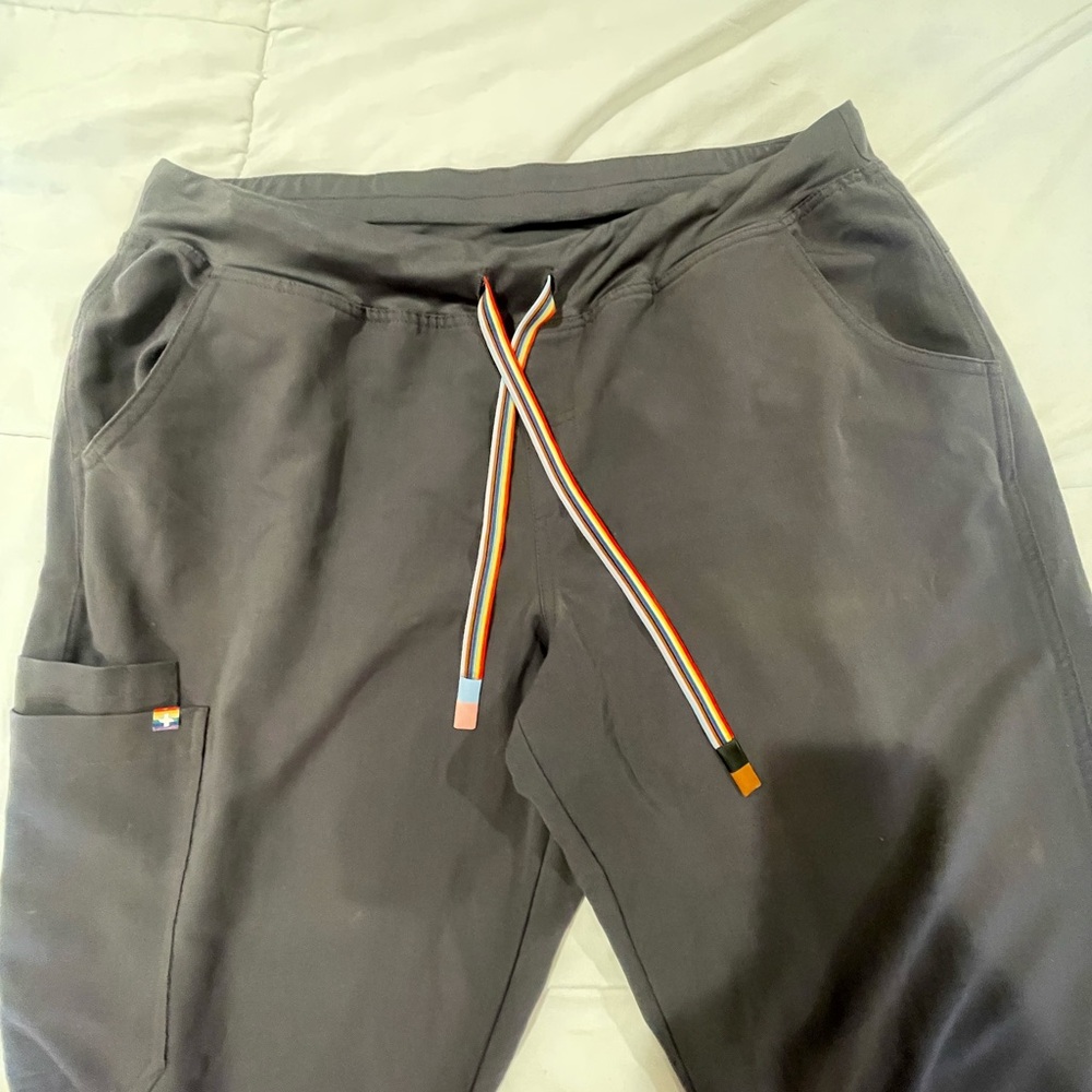 FIGS limited edition Pride joggers in charcoal - barely worn, just like new.